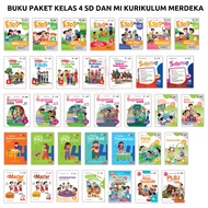 Grade 4 SD MI Merdeka Curriculum Package Book Erlangga Publisher PHINTAR ESPS mtk, ipas, indonesia,p