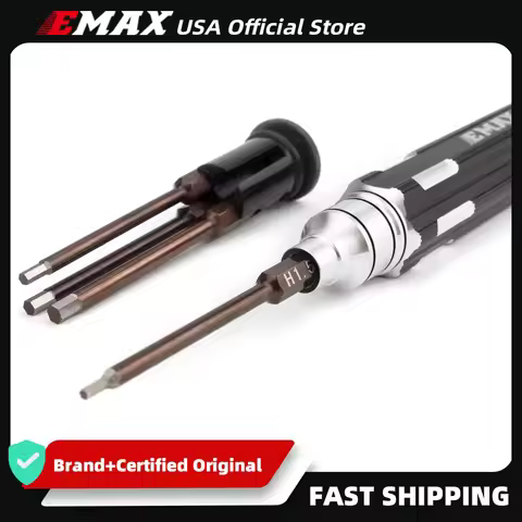 EMAX Official 4 in 1 Emax Hexagon Socket Screwdriver Set Allen Driver H1.5 H2.0 H2.5 H3.0mm Modeling
