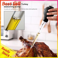 Turkey Baster Syringe Meat Marinade Injector with Needles Cleaning Brush