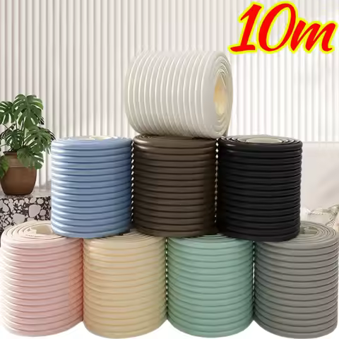 3D Anti-collision Strip Self Adhesive Foam Wall Stickers Baby Safety Soft Padding for Crib Bedside P