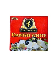 REAL FARMERS DANISH WHITE  CHEESE 500 g. ไวท์ชีสนำเข้าจากเดนมาร์ก 500กรัม