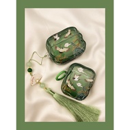 Ins New Chinese Style Auspicious Cloud Crane airpods4 Protective Case airpod3 Suitable for Apple pro