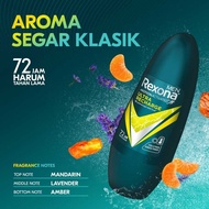 REXONA DEODARANT ULTRA RECHARGE FOR MEN DEODARANT TAHAN LAMA 72 JAM WANGI