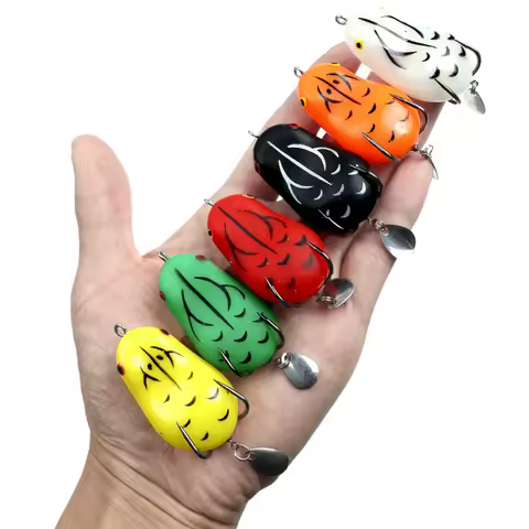 Lure Bait Modified Black Sequin Small Frog7g/12gRabbit Frog Bionic Fishing Lure Frog Lure Bait