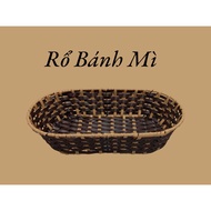 OVAL BREAD BASKET (YELLOW BROWN) CONVENIENT FOR RESTAURANT BREAD, VEGETABLES, CAKES FOR RESTAURANT F