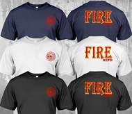 Kansas City Fire Departme Firefighter Logo - Custom T-Shirt