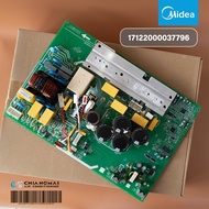 17122000037796 แผงวงจรแอร์ Midea แผงบอร์ดแอร์ไมเดีย บอร์ดคอยล์ร้อน รุ่น MOD30-36CFN1-SC2