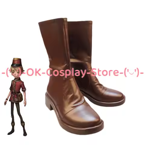 Game Identity V Postman Victor Grantz Cosplay Shoes PU Leather Shoes Halloween Carnival Boots Custom