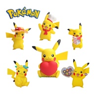 POKEMON PIKACHU CUTE LOVE ACTION FIGURE SET 6 PCS 8-9CM CAKE TOPPER MINIATURE DECORATIVE DISPLAY TOY