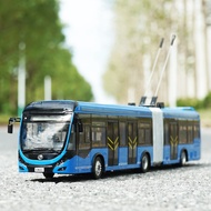 Yutong Bus 1: 42 Original Factory Dual-Source Railless Tram Medium Transport Volume Car Model ZK5180