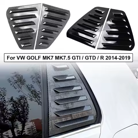 For VW Golf 5 Golf 6 Golf 7 MK5 MK6 MK7 MK7.5 2003-2020 Rear Side Window Trim Spoiler 1Pair Window S