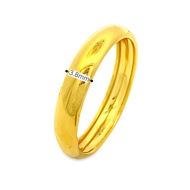 Top Cash Jewellery 916 Gold Polished Plain Full Ring