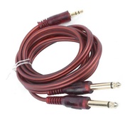 Stereo Audio Cable Cord Wire 3.5mm 1/8" Male to Dual 6.35mm 1/4" R4B4【1.5m/3m/5m】