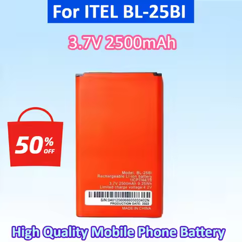 Brand New 3.7V 2500mAh High Quality Mobile Phone Battery for ITEL BL-25BI Batteries