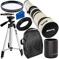 650-1300mm (w/ 2X- 1300-2600mm) Telephoto Zoom Lens Kit for Nikon D7500, D500, D600, D610, D700, D75