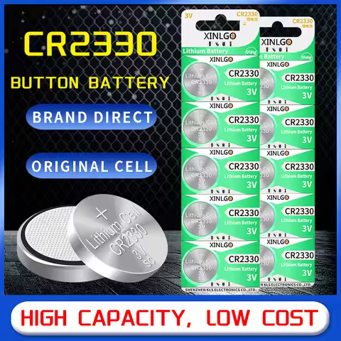High Capacity CR2330 3V Lithium Battery Replace DL2330 BR2330 ECR2330 Button Coin Cell For Key Fob R