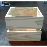 WOODEN CRATE 23x23x15 WOOD BOX WOODEN CRATE WOODEN BOX DECORATION RUSTIC STORAGE BOX WOODEN CRATE