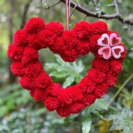 Children's Room Supply Cross-Border Decoration Proposal Valentine's Day Garland Home Fuzzy Ball Dres