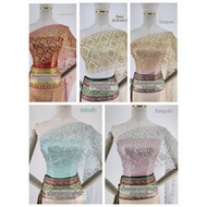 Diamond Blouse Lotus Pattern (Front 11 Inches) (1 Piece Length 3 Meters) (The Fabric Has Not Been Se