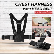 PERALATAN Photo STUDIO Equipment YOUTUBE Content Equipment SNOWHU CHEST HARNESS BELT STRAP WITH HEAD