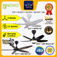 INOVO DCF 1 56" / DCF 1 Baby 42" DC Motor Ceiling Fan with 5 Blades (16 Speed Remote)