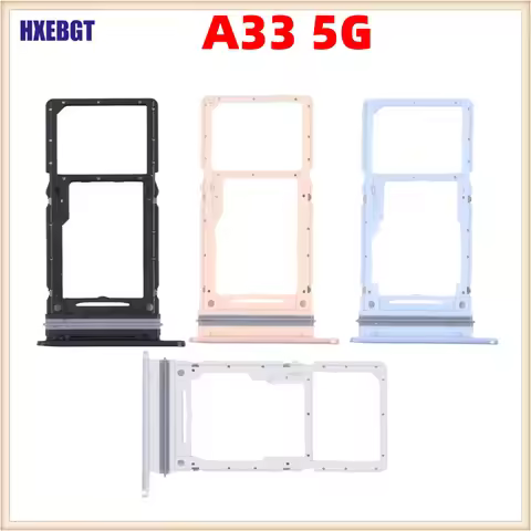 Dual SIM SD Card Slot Holder Tray For Samsung Galaxy A33 5G Phone Housing New SIM Card Adapter Micro