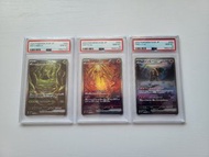 3連號日版PSA 10 古玉魚，古簡蝸，古鼎鹿 WO-CHIEN CHI-YU TING-LU ex SAR pokemon ptcg sv2P sv2D