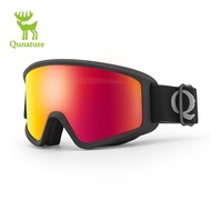 Qunature Ski Goggles Anti-fog UV Protection Ski Glasses Breathable Large Frames Outdoor Activities
