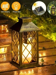 1入太陽能掛燈,閃爍無火蠟防水led燈,適用於桌子、庭院、戶外、派對裝飾