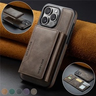 Leather Wallet Magnetic MagSafe Wireless Charging Case For iPhone 17 Air 16E 16 Plus 15 Pro Max 14 1