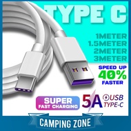 Cable Type C Fast Charging Usb Type C Fast Charging 5a Fast Charging Cable Super Charge Cable Type C