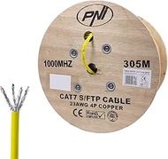 PNI S/FTP CAT7 NIP SF07 Cable for 1-Gigabit Internet and Surveillance Systems Roll 305m