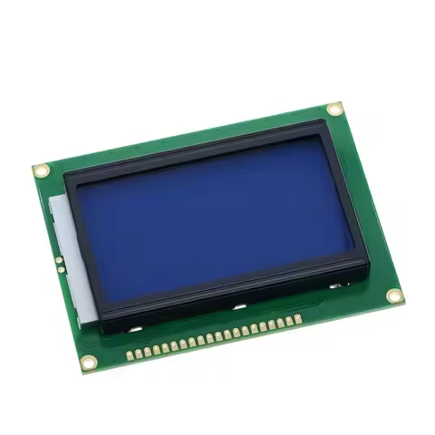 NEW 128*64 DOTS LCD module 5V blue screen 12864 LCD with backlight ST7920 Parallel port LCD12864 for