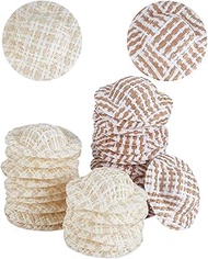 AHANDMAKER Pack of 30 Miniature Hats in 2 Styles Small Knitted Hats Made of Straw Imitation Craft Ha
