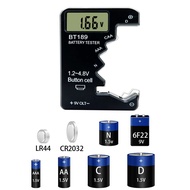 BT-189 AA/AAA/C/D/9V/1.5V Battery Capacity Tester Battery Tester BT189 LCD Display Universal Check B