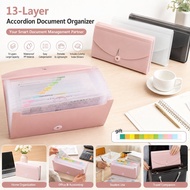 13Pockets Document Organ Bill Storage Bag B6 Size Receipt Bag B6 Taco Holder Bill Storage Bag