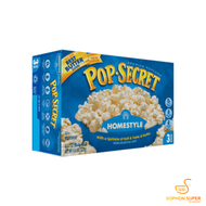 (สินค้าตัวเเถมหมดอายุ 18/5/2024)1แถม 1 ( จะแถม รส Movie ) Pop Secret Microwave Popcorn ป๊อปซีเคร็ต ป๊อปคอร์น ไมโครเวฟ (1กล่องมี 3 ถุง) ไม่สามารถคละรสได้