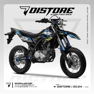 DECAL WR 155 R FULL BODY simpel hitam biru putih tosca supermoto dan motocross