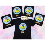 DIDI AND FRIENDS BIRTHDAY TSHIRT CUSTOM MADE DESIGN 06 TSHIRT DIDI BAJU DIDI BAJU BIRTHDAY TSHIRT SE