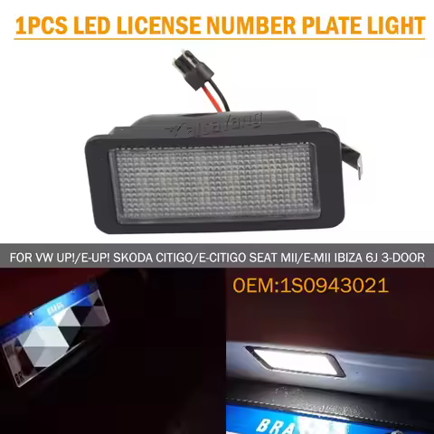For VW up!/e-up! Skoda Citigo/E-Citigo Seat Mii/e-Mii Ibiza 6J 3-door 2008-2012 1Piece LED License N