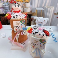 Creative Crayon Shin-chan Dolls Bouquet Boys Plush Doll Flower Bouquet Couple Valentine's Day Teache
