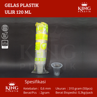 Gelas Plastik Eskrim Jagung Jasuke Cup Ulir Tiptop 120ml Isi 50pcs