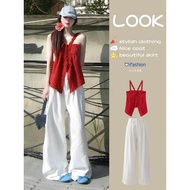 Dopamine-Inspired Halterneck Camisole Set - Korean Style Summer Outfit