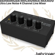 BEHRINGER MICROMIX MX400 4 Channel Line Mixer Mini Compact Portable