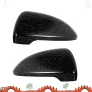 2 Pieces For Golf 7 Mk7 7.5 Gtd R for Touran L E-Golf Side Wing Mirror Cover Caps Bright Black Rearview Mirror Case Cover 2013-2017 qeufjhpoo