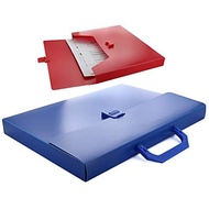 SAKURA Square Handle Document Box Folder, 1 ¼ inch, A4 Size, Random colors