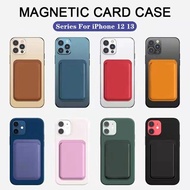 [Woo Fashion Case] สำหรับ Magsafe กระเป๋าสตางค์กระเป๋าหนังแม่เหล็กที่ใส่บัตรประชาชน iPhone 12 13 14 11 Samsung Macsafe ช่องกระเป๋า