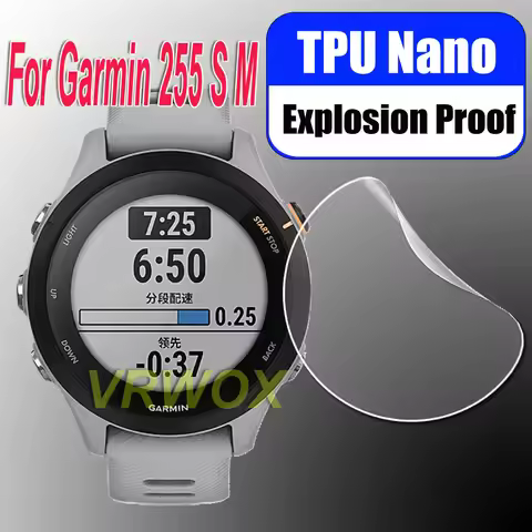 3PCS For Garmin Forerunner 955 255 255S 255M HD Clear Anti-Scratch Soft TPU Nano Explosion-proof Scr