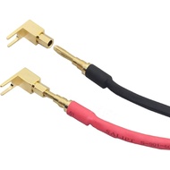 [8 Pack] 8 pcs total Hi-end Banana to Spade Adapter Plug/Speaker Cable Connector [Wy-yp01-8 / Spade 