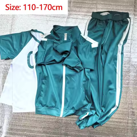 Calamari Game Cosplay Costume 456 230 001 Thanos Tracksuit Jacket T-shirt Pants Suit Teenager Adult